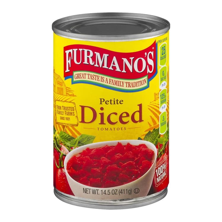 Furmanos Tomatoes, Diced, Petite