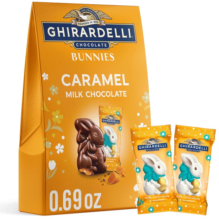 Ghirardelli Chocoloate Bunnies Caramel Milk Chocolate