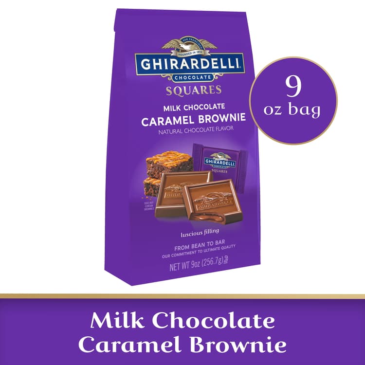 Ghirardelli Chocolate Milk Chocolate Caramel Brownie Squares