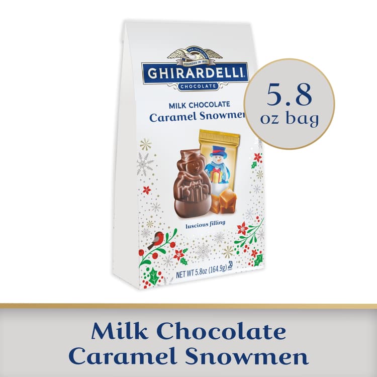 Ghirardelli Milk Chocolate Caramel Snowmen