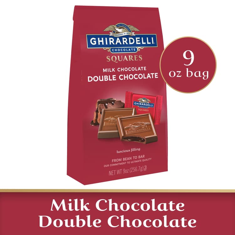 Ghirardelli Milk Chocolate Double Chocolate Squares