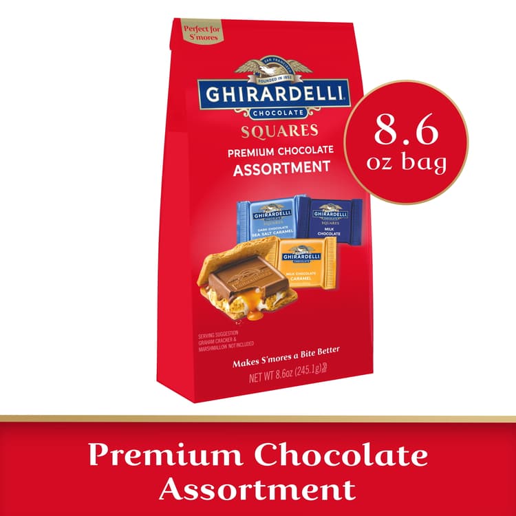 Ghirardelli Perfect For S'Mores Premium Chocolate Assortment Squares