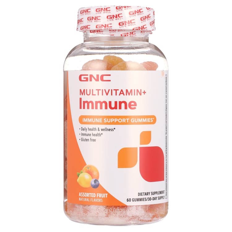 Gnc Multivitamin+Immune Immune Support Gummies, Assorted Fruit Flavor
