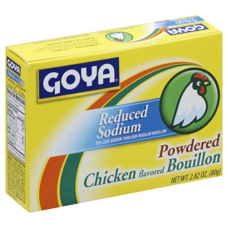 Goya Powdered Chicken Flavored Bouillon Reduced Sodium