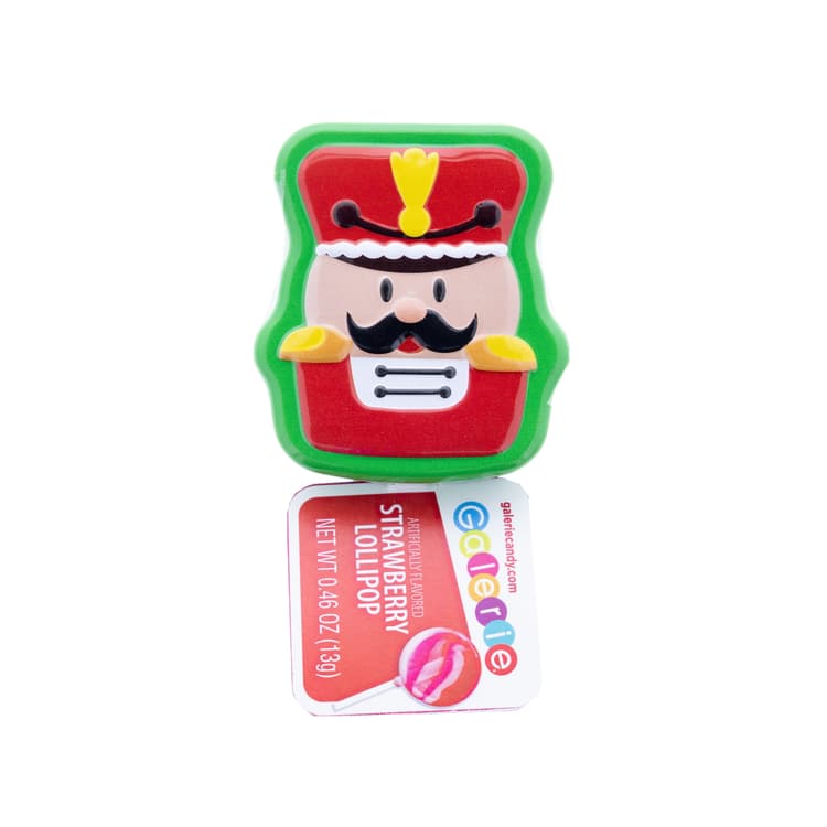 Galerie Nutcracker Tin With Swirl Strawberry Lollipop