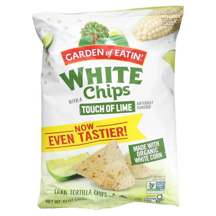 Garden Of Eatin' Corn Tortilla Chips, White Chips With A Touch Of Lime