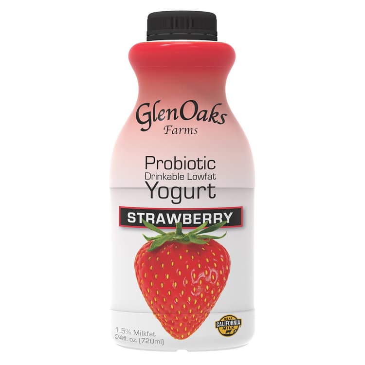 Glenoaks Farms Probitotic Lowfat Strawberry Yogurt Drink