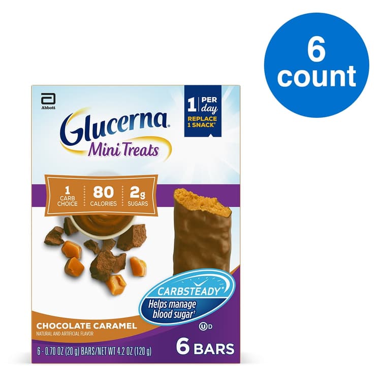 Glucerna Mini Treats Snack Bar Chocolate Caramel
