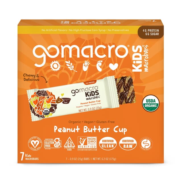 Is it Low Sodium? Gomacro Peanut Butter Cup Kids Macrobar - Low Fodmap Certified