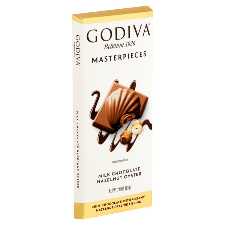 Godiva Masterpieces Hazelnut Oyster Milk Chocolate