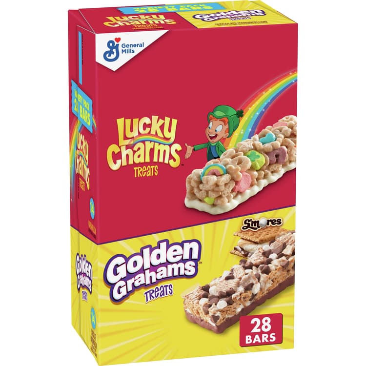 General Mills Variety Pack Lucky Charms And Golden Grahams Treats Bar