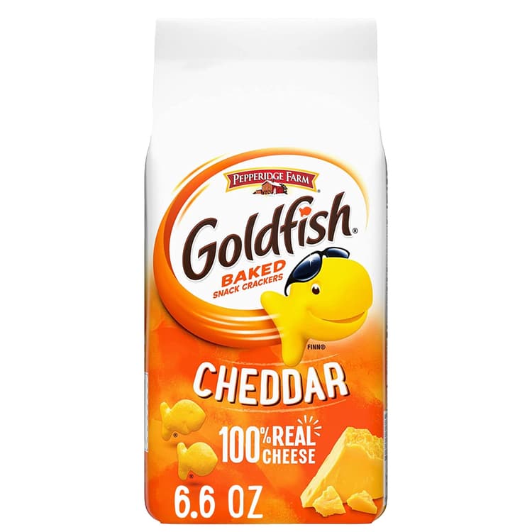 Goldfish Cheddar Cheese Crackers, Baked Snack Crackers
