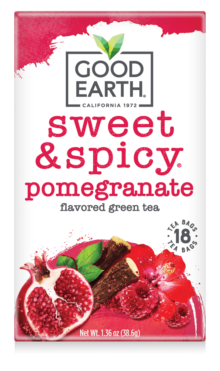 Good Earth Pomegranate Burst Green Tea
