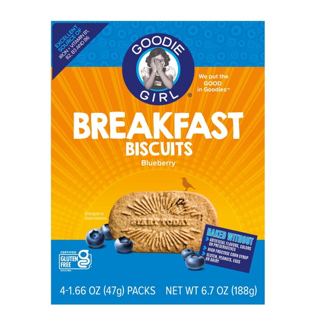 Is it Legume Free? Goodie Girl Gluten Free Blueberry Biscuit Cookie, Shelf Stable