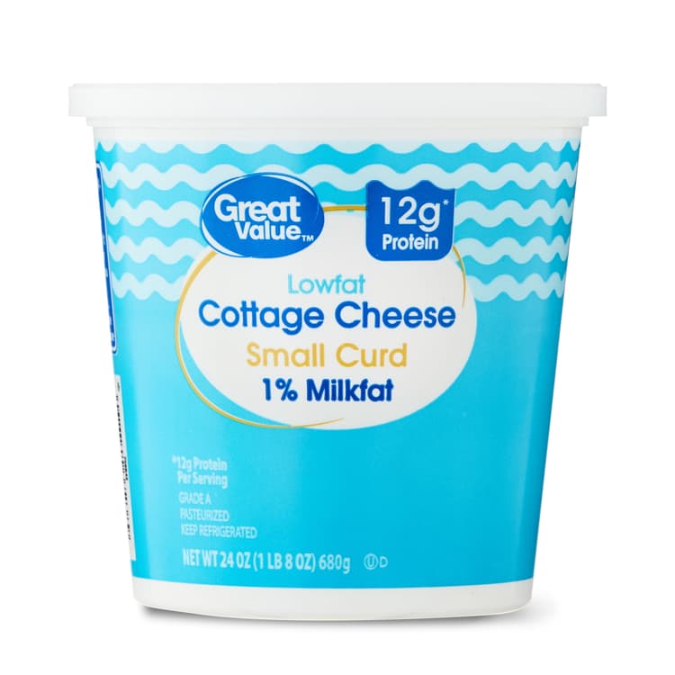 Great Value 1% Milkfat Small Curd Lowfat Cottage Cheese