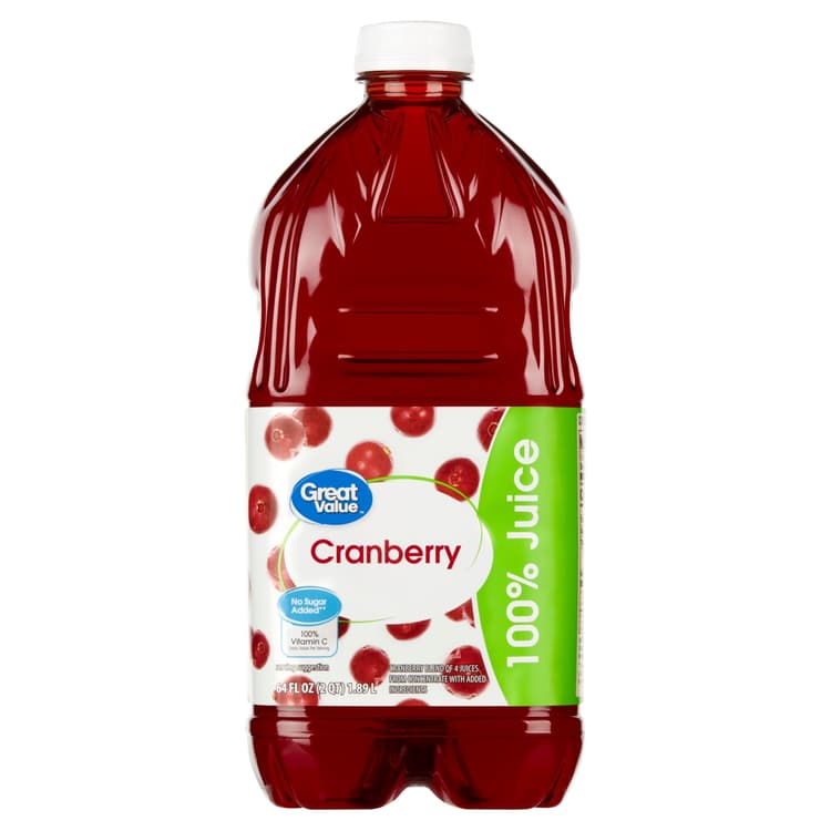 Great Value 100% Juice Cranberry Blend