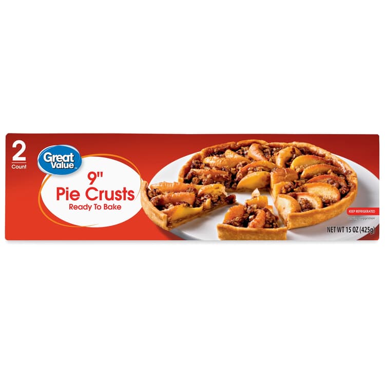 Great Value 9" Pie Crusts Ready To Bake