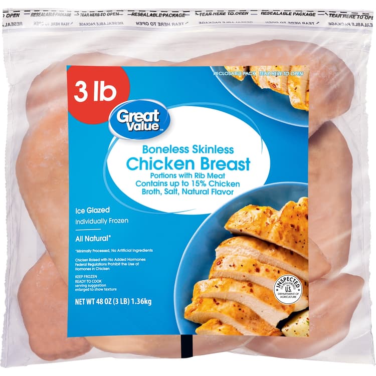 Great Value Boneless Skinless Chicken Breast