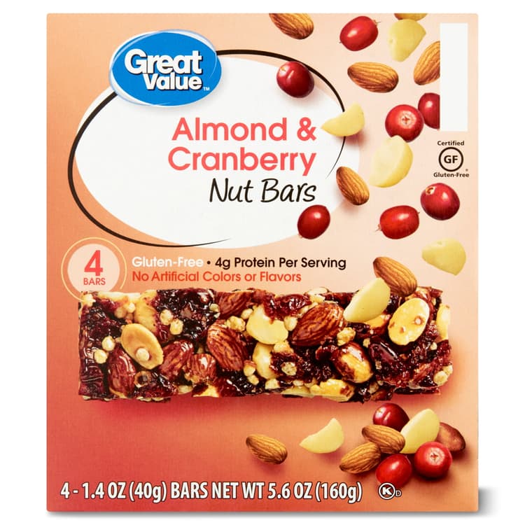 Great Value Almond & Cranberry Nut Bars