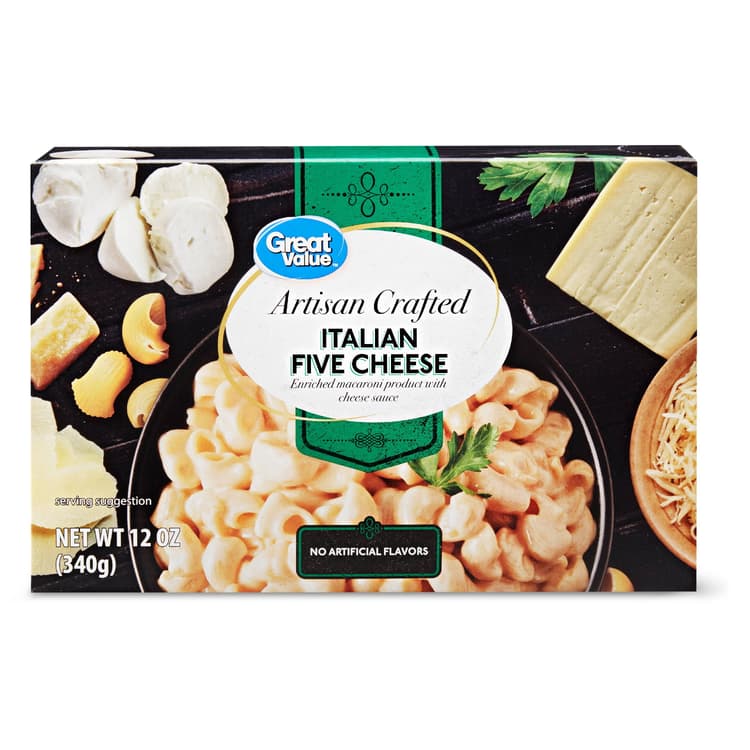 Great Value Artisan Crafted Macaroni And Cheese, Italian Five Cheese
