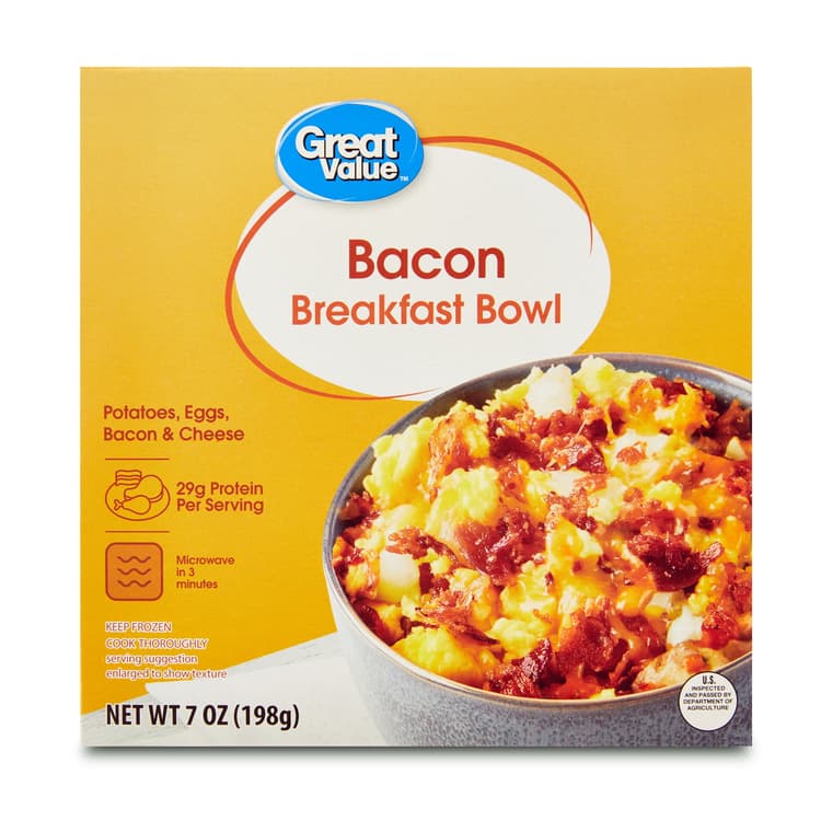 Great Value Bacon Breakfast Bowl