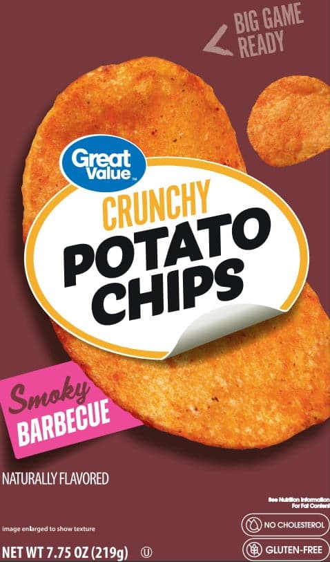 Great Value Barbecue Flavored Potato Chips