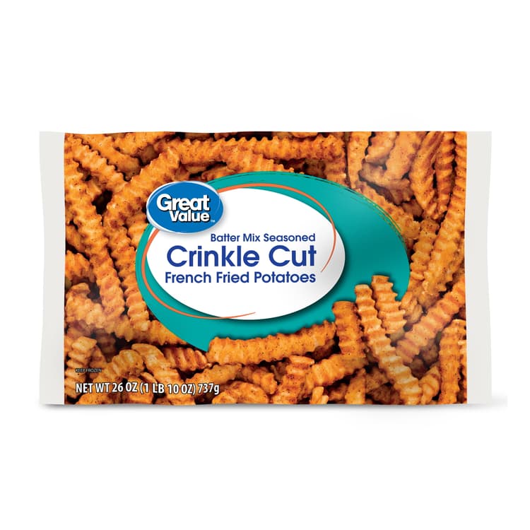 Great Value Batter Mix Seasoned Crinkle Cut French Fried Potatoes