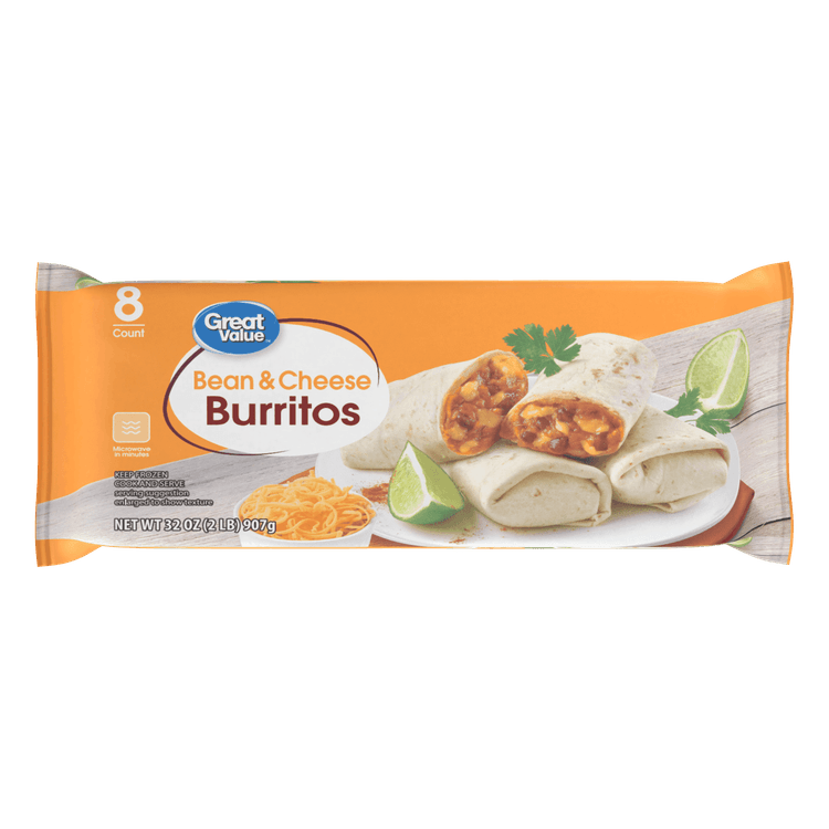 Great Value Bean & Cheese Burritos