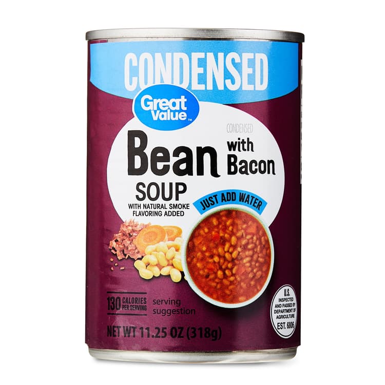 Great Value Bean With Bacon Condensed Soup