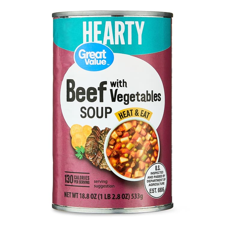 Great Value Beef With Vegetable Soup