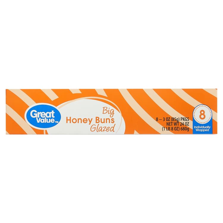 Great Value Big Glazed Honey Buns