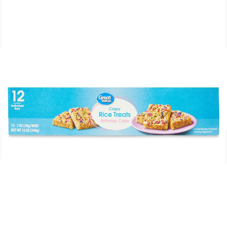 Great Value Birthday Cake Crispy Rice Treats