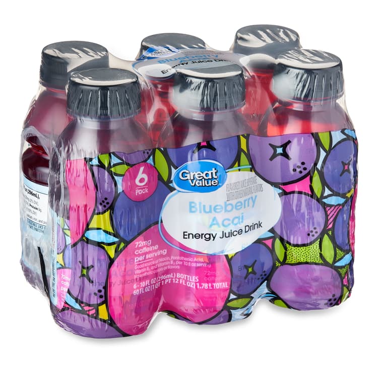 Great Value Blueberry Acai Energy Juice Drink