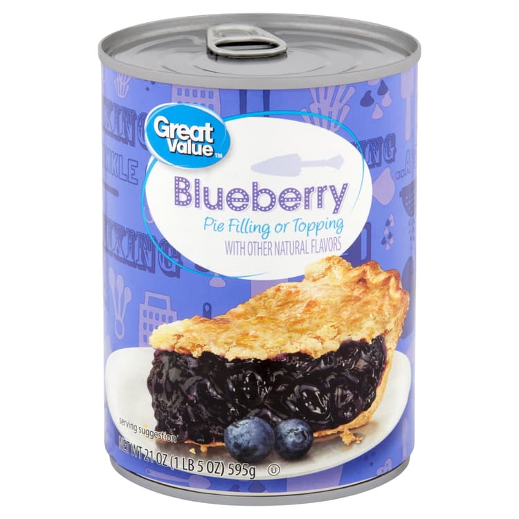 Great Value Blueberry Pie Filling Or Topping