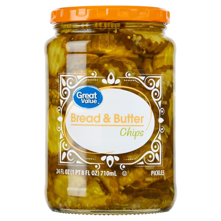 Great Value Bread & Butter Chips Pickles Fresh