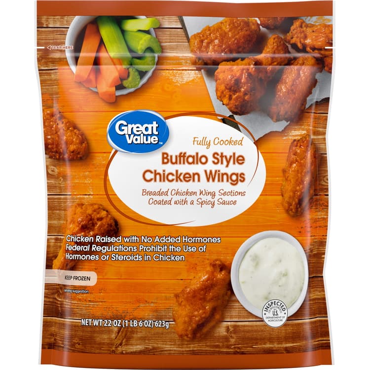 Great Value Buffalo Style Fully Cooked Chicken Wings