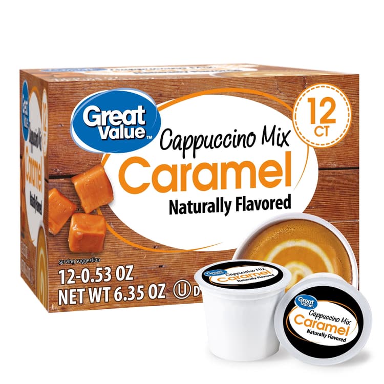 Great Value Caramel Cappuccino Mix Medium Roast Coffee
