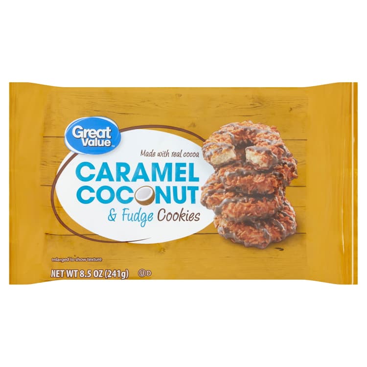 Great Value Caramel Coconut & Fudge Cookies