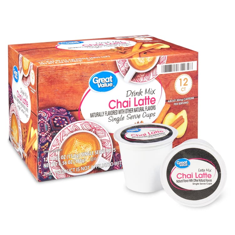 Great Value Chai Latte Drink Mix Single-Serve