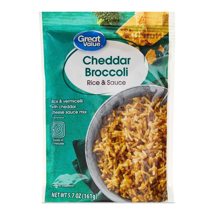 Great Value Cheddar Broccoli Rice & Sauce