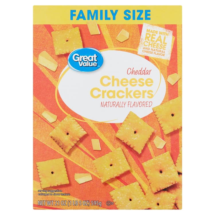 Great Value Cheddar Cheese Baked Snack Crackers