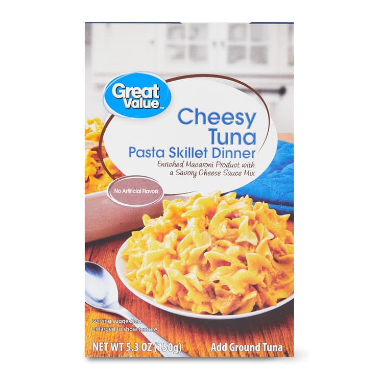 Great Value Cheesy Tuna Pasta Skillet Dinner