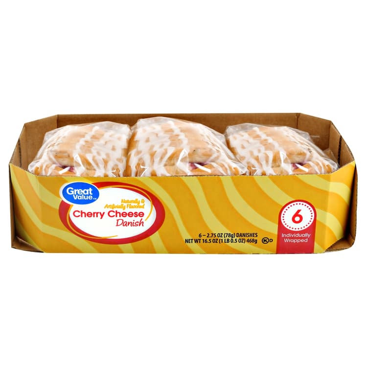 Great Value Cherry Cheese Danish