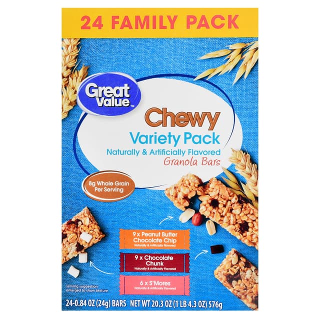 Is it Interstitial Cystitis Friendly? Great Value Chewy Granola Bars Variety Pack