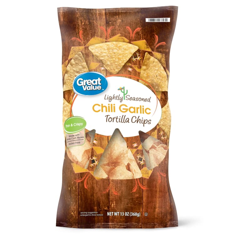 Great Value Lightly Seasoned Chili Garlic Tortilla Chips