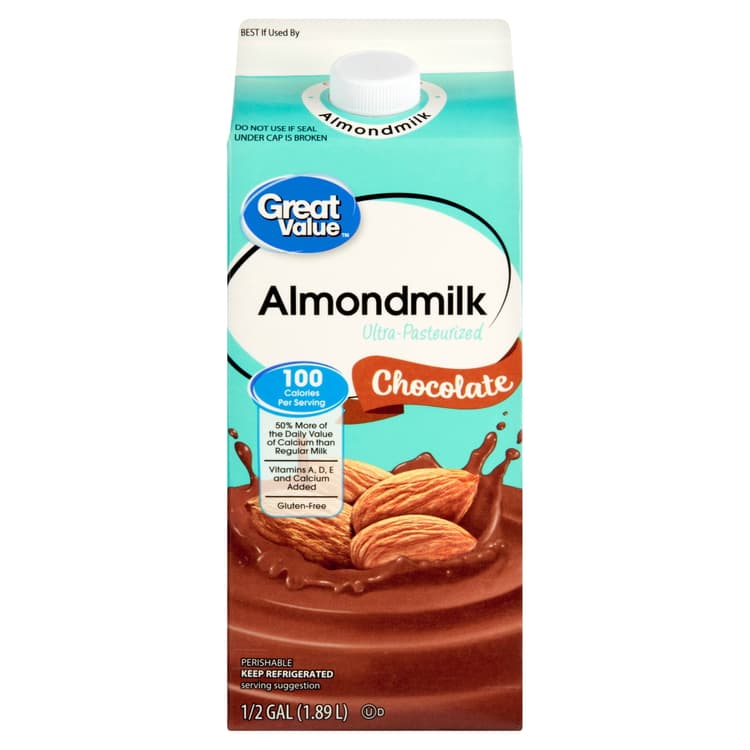 Great Value Chocolate Almondmilk, Half Gallon