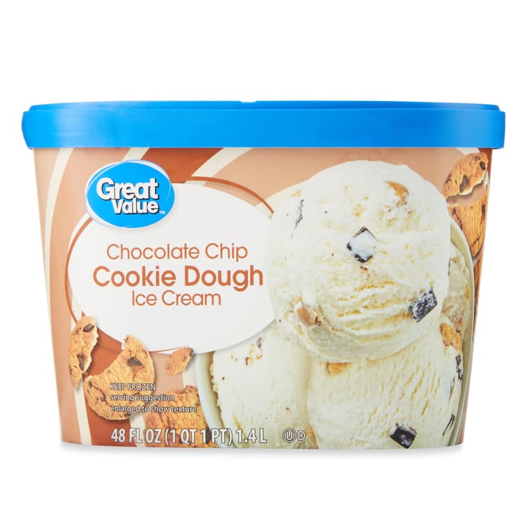 Great Value Chocolate Chip Cookie Dough Ice Cream