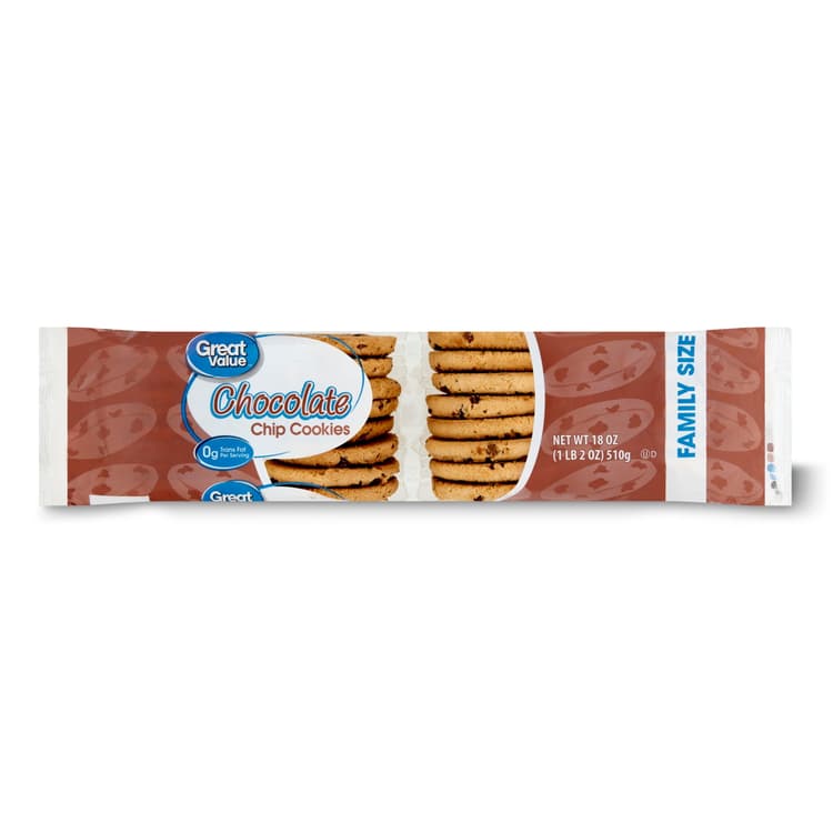 Great Value Chocolate Chip Cookies, Family Size