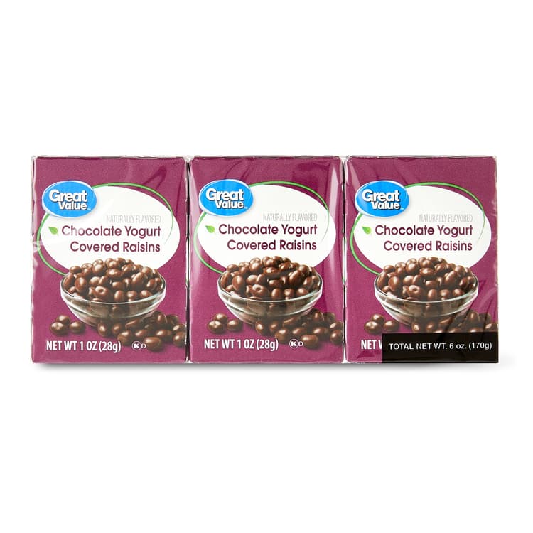 Great Value Chocolate Flavored Cocoa Yogurt Raisins