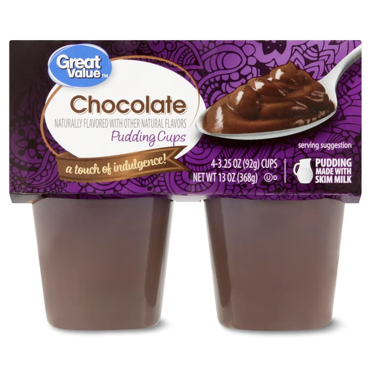 Great Value Chocolate Pudding Cups
